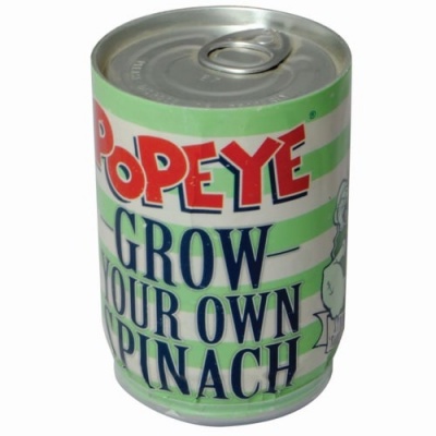 Popeye Grow Your Own Spinach In a Can RRP 6.99 CLEARANCE XL 3.99